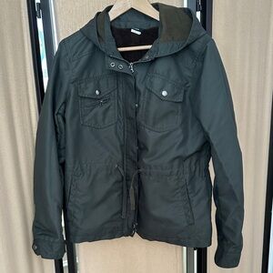 J. Crew Olive Green Hooded Jacket